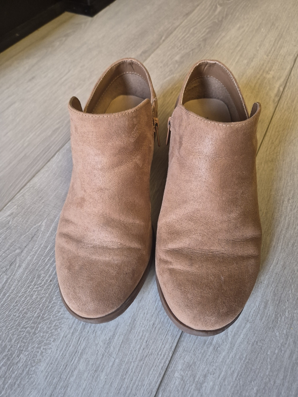 torrid Taupe Suede Ankle Boots